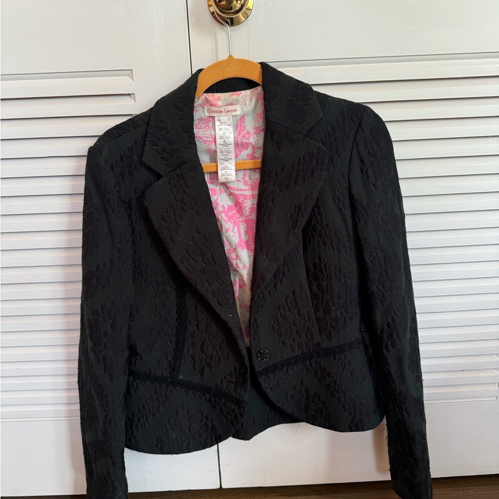 Christian laxcroix jacket black